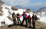 Wandergruppe Graus am Eisjöchl auf 2.895 m. (Foto: Hans Graus)